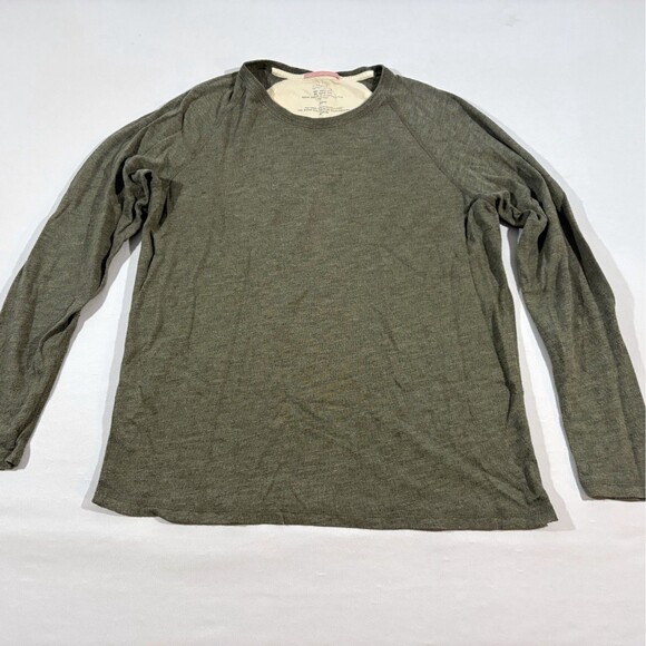 APOLIS Global Citizen Green Heather Cotton Blend Crewneck T-shirt Top Sz M - Picture 2 of 9